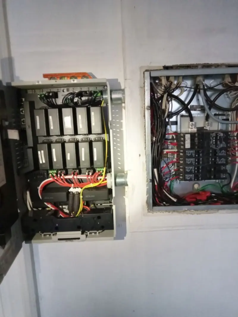 Electrical panel upgrade completed for Security Camera Wiring in Silver Lakes